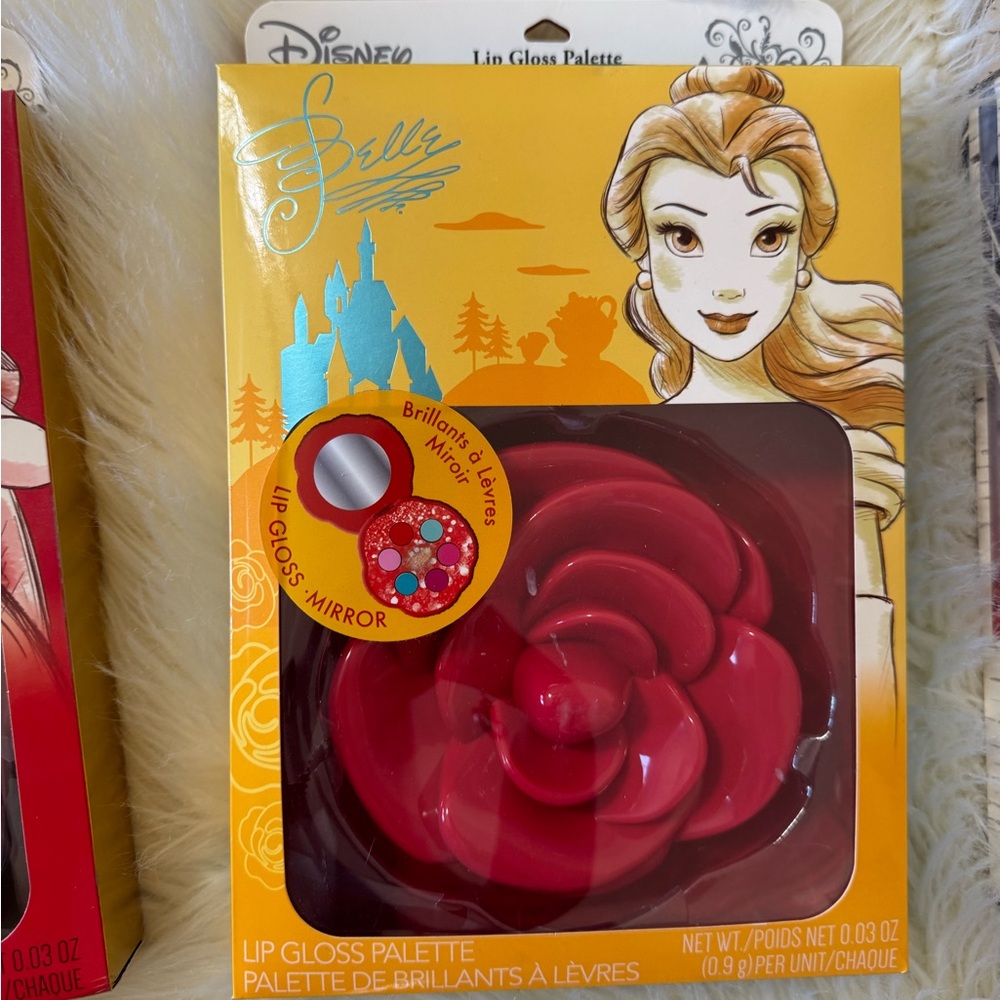 Disney Belle Red Rose Lip Gloss Set